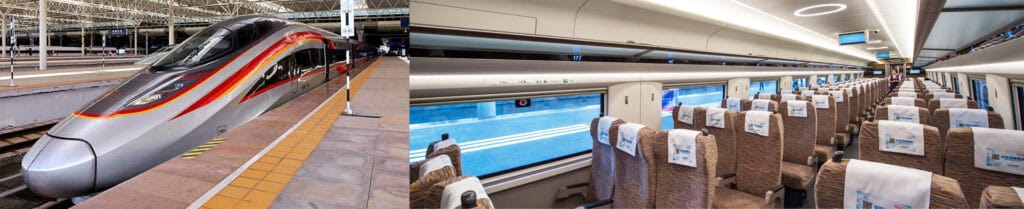 2nd class train from Beijing to Xi'an, China
