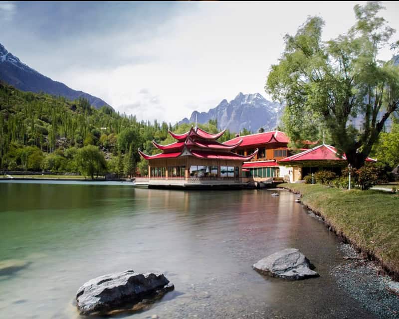 Shangrilla resort on lower kachura lake in Skardu, Gilgit Baltistan - Pakistan
