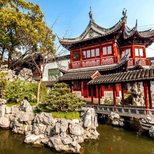 Ancient Chinese building in Yuyuan garden - Shanghai, China