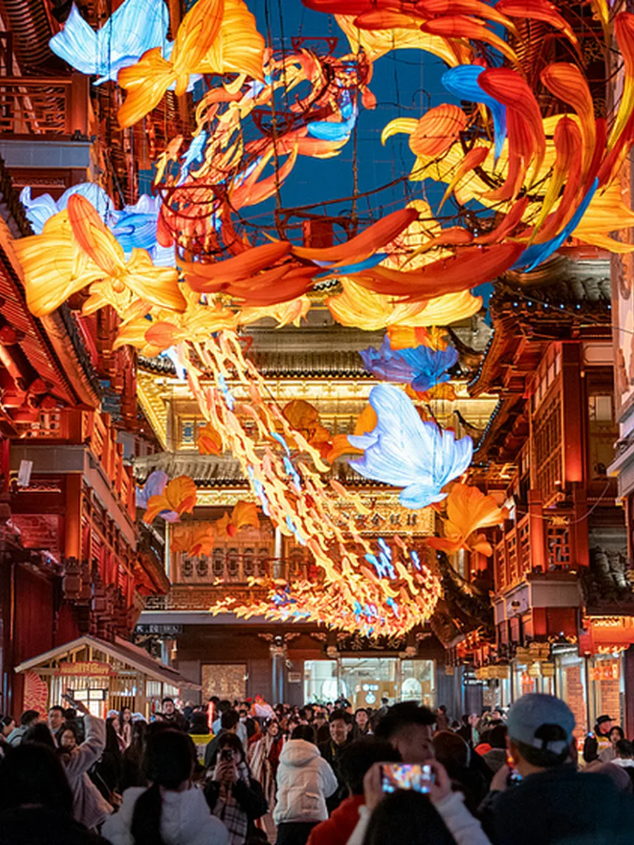 Yu Yuan Garden lantern festival for Chinese New Year, Shanghai
